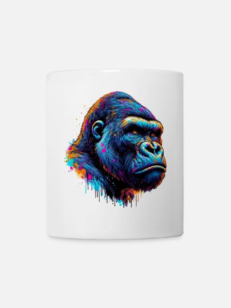 Gorilla - Tasse - Weiß