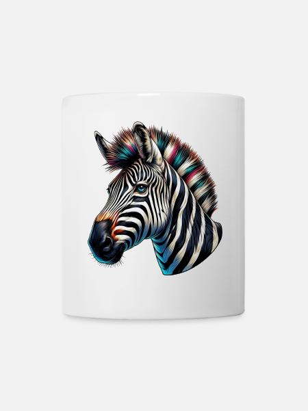 Zebra - Tasse - Weiß