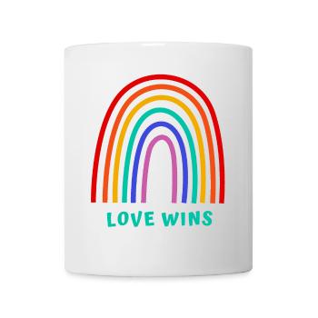 Liebe siegt - Tasse - Weiß - Vorne