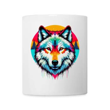 Loup - Mug blanc - blanc - Devant