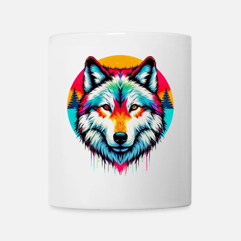 Wolf - Tasse - Weiß