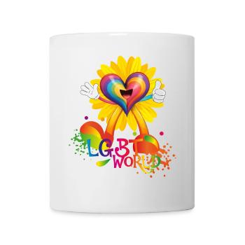 LGBT WORLD - Mug blanc - blanc - Devant
