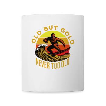 Old but Gold never too old surfing - Mug - white - Front