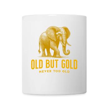 Old but Gold never too old with Big Elephant - Mug - white - Front