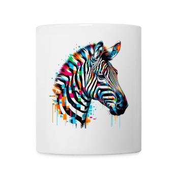 Zebra - Tasse - Weiß - Vorne