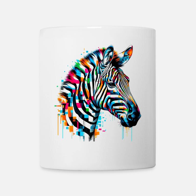 Zebra - Tasse - Weiß