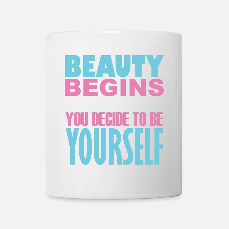 Citation pour transgenre - Mug blanc - blanc