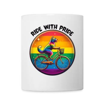 Roulez avec fierté - Mug blanc - blanc - Devant