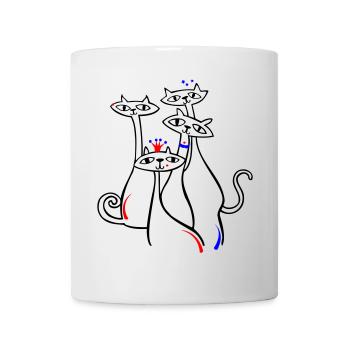 Cats in Pose - Mug - white - Front