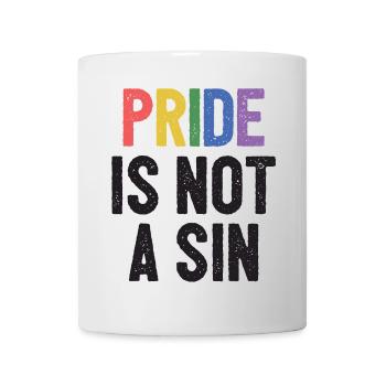 LGBTQ Pride Month - Pride ist keine Sünde - Tasse - Weiß - Vorne