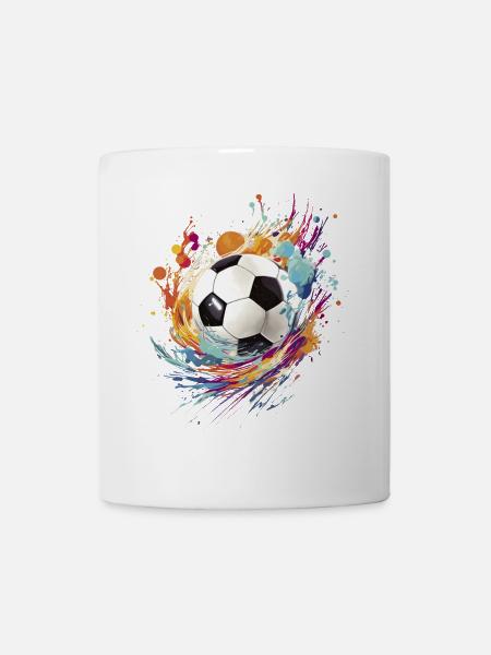 Football Splash Football Fan Marchandise Cadeau - Mug blanc - blanc