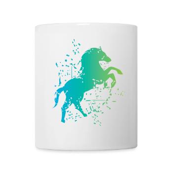 Horse illustration explosion art icon icon - Mug - white - Front