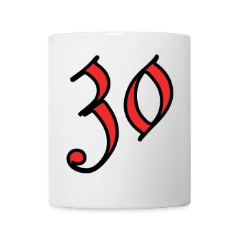30. 30 YEARS. 30th ANNIVERSARY. 30 YEARS ANNIVERSARY. - Mug - white - Front