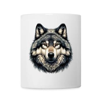 Loup - Mug blanc - blanc - Devant