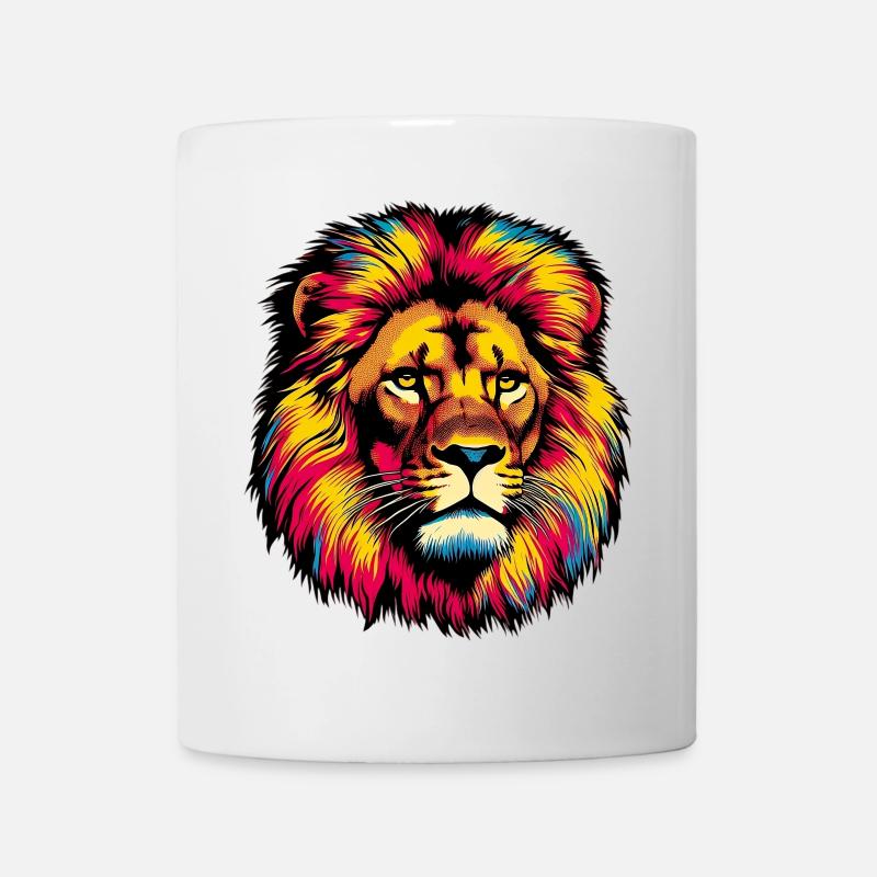 Löwe - Tasse - Weiß