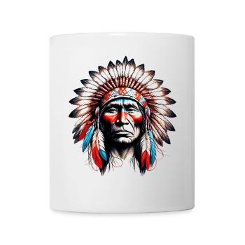 Peau rouge amérindienne américaine - Mug blanc - blanc - Devant