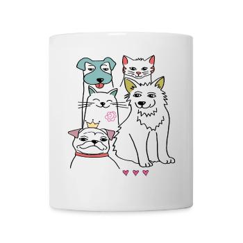 Good friends, dog and cat - Mug - white - Front