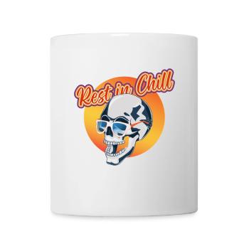 Rest in Chill Skull - Tasse - Weiß - Vorne