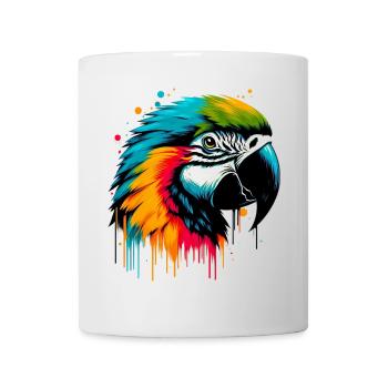 Perroquet - Mug blanc - blanc - Devant