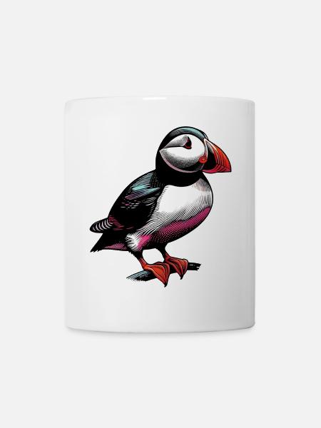 Macareux - Mug blanc - blanc