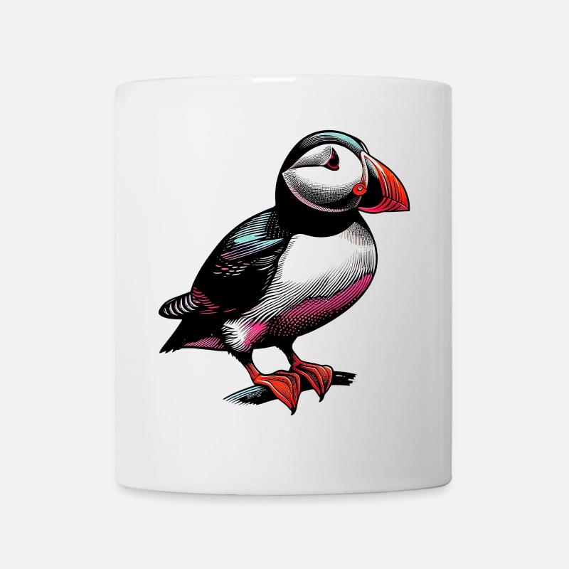 Papageitaucher - Tasse - Weiß