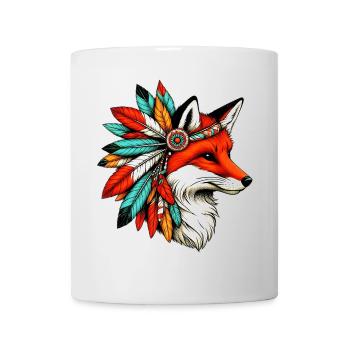 Indianerfuchs Amerikanische Rothaut - Tasse - Weiß - Vorne