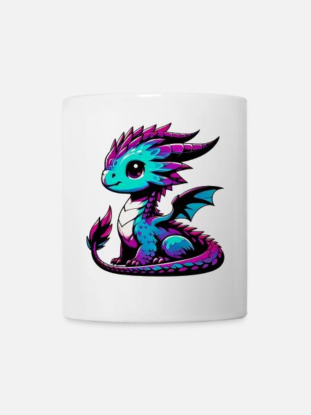 Drache - Tasse - Weiß