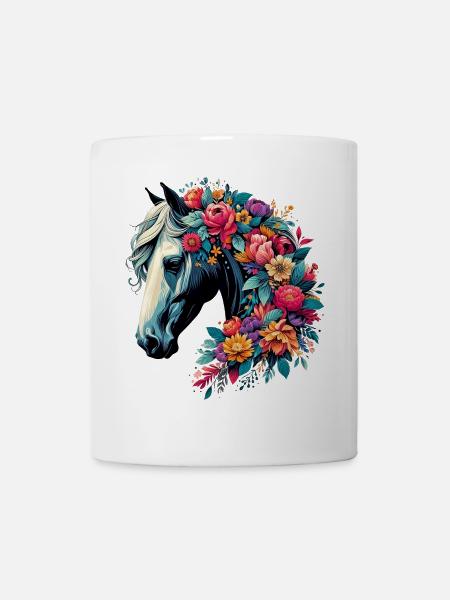 Cheval - Mug blanc - blanc
