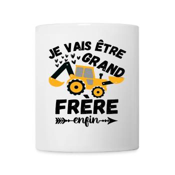 Je vais être grand frère annonce naissance cadeau - Mug blanc - blanc - Devant