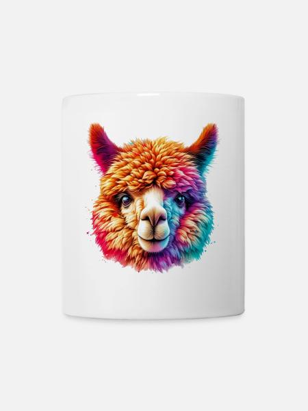 Alpaka - Tasse - Weiß
