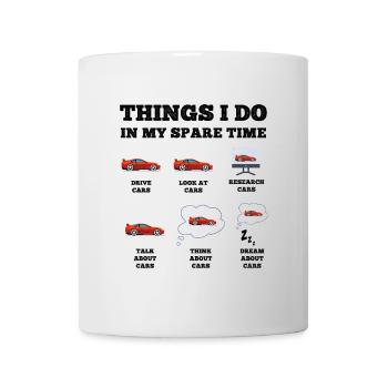 Roter Sportwagen Traumwelten - Tasse - Weiß - Vorne