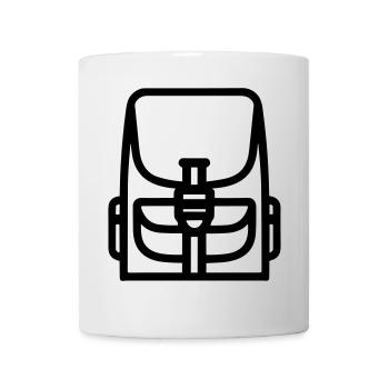 Rucksack - Tasse - Weiß - Vorne