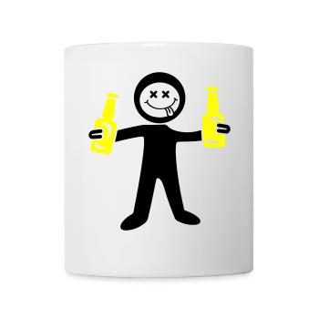 Figurine bâton de bière - Mug blanc - blanc - Devant