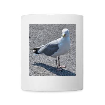 Mouette urbaine au regard vif - Mug blanc - blanc - Devant