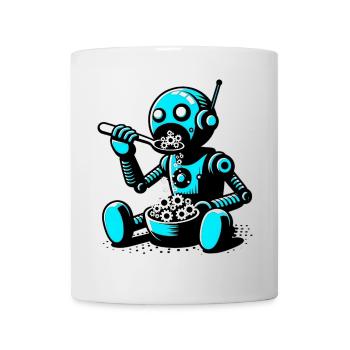 Robot extraterrestre martien extraterrestre - Mug blanc - blanc - Devant
