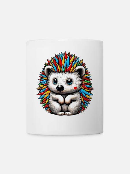 Igel - Tasse - Weiß