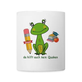 Back to School, Frosch - Tasse - Weiß - Vorne