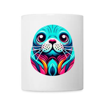 Phoque - Mug blanc - blanc - Devant