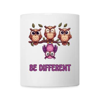 Blending In Ist So Überbewertet Be Different Cute Owls - Tasse - Weiß - Vorne
