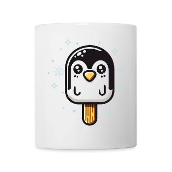 niedliches Pinguin-Eis-Motiv für den Sommer - Tasse - Weiß - Vorne