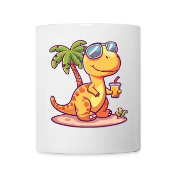 Dinosaur brontosaurus summer - Mug - white - Front