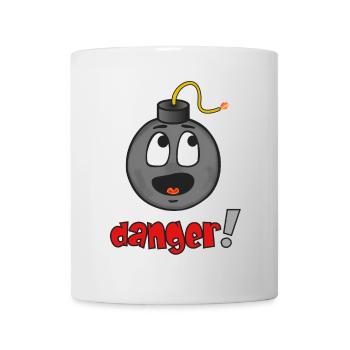 Danger Explosive Face - Funny Emoticon - Mug - white - Front