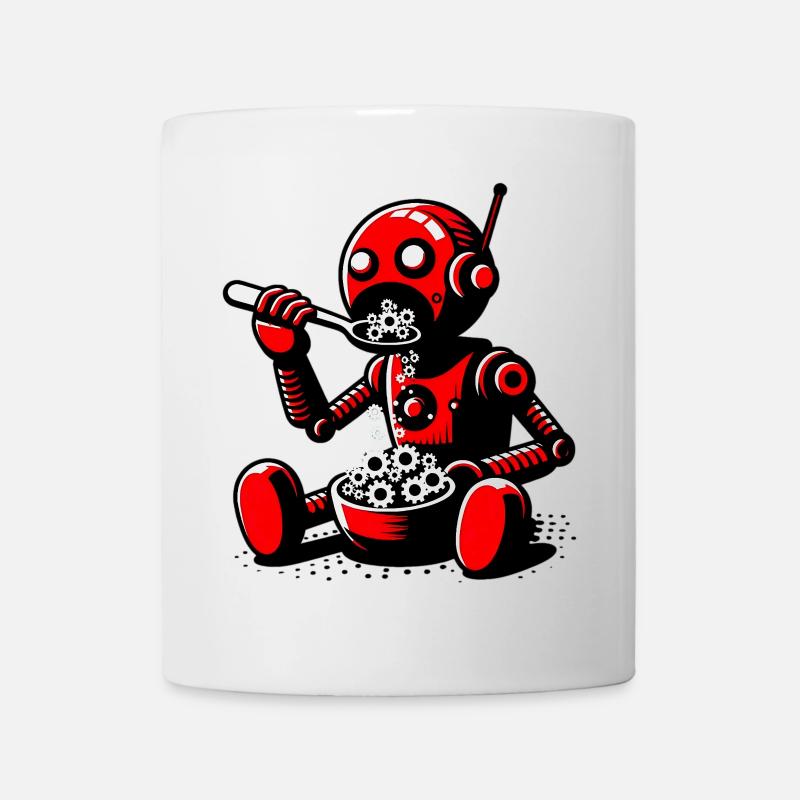 Martian Extraterrestrial Alien Robot - Mug - white