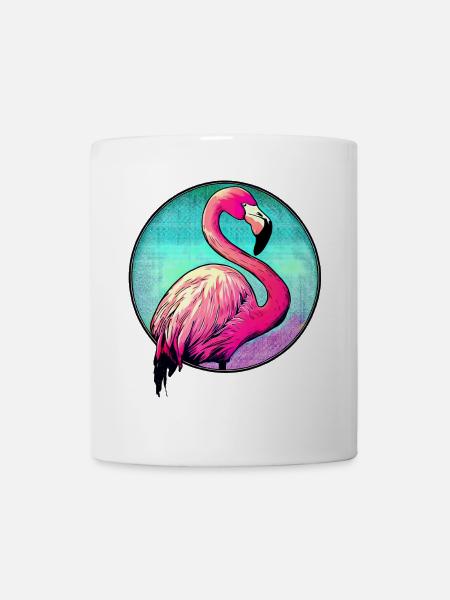 Flamingo - Tasse - Weiß
