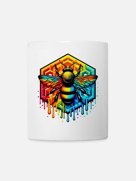 Biene - Tasse - Weiß