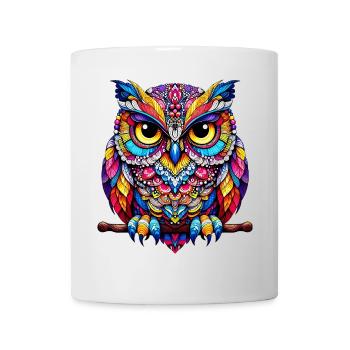Eule - Tasse - Weiß - Vorne
