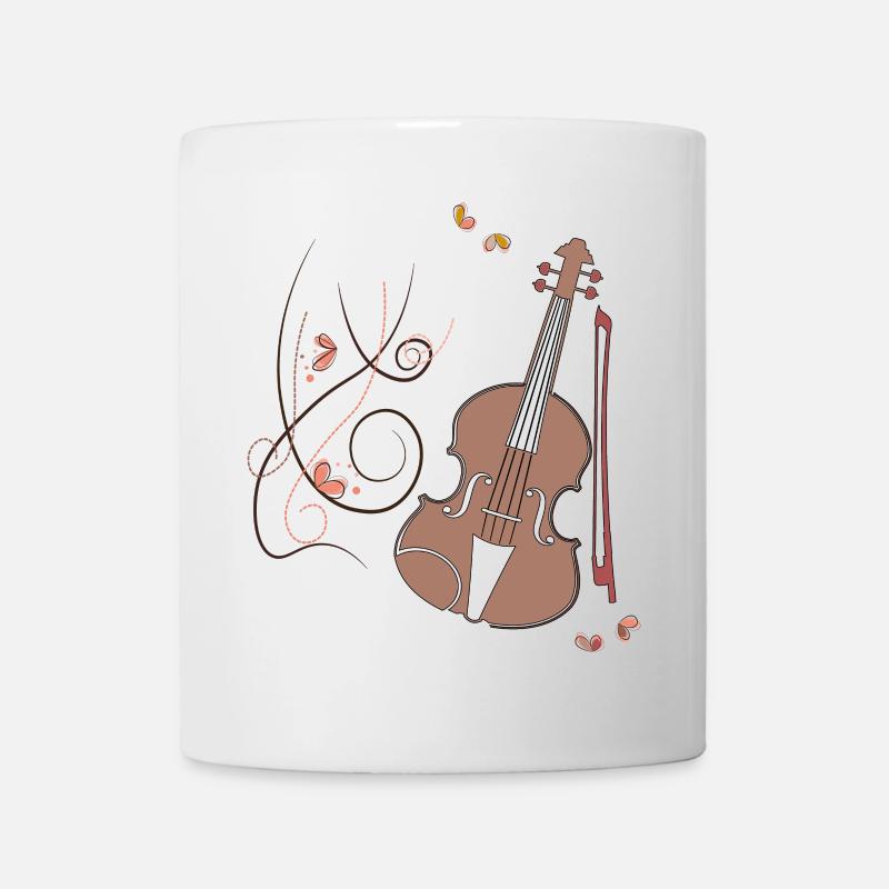 Cello Musikinstrument - Tasse - Weiß