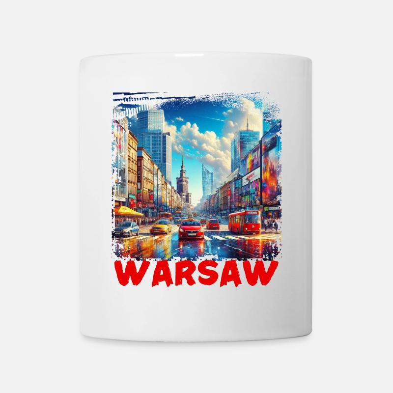 Warschau - Tasse - Weiß