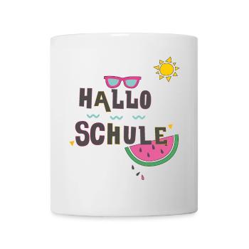 Hello school, school enrollment - Mug - white - Front