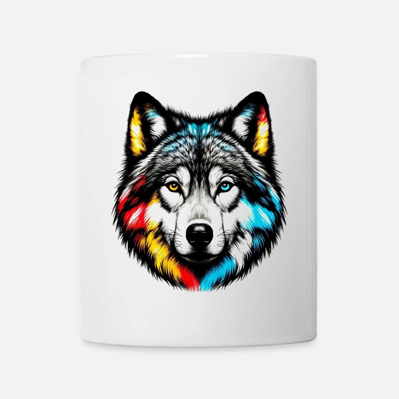 Wolf - Tasse - Weiß